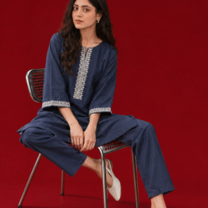 Ink Blue Printed Co-ord Set